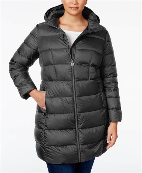 michael kors plus size winter jacket with belt|Michael Kors jacket women overcoat.